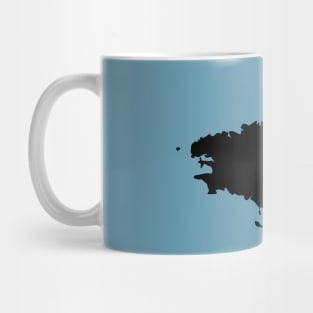 Brittany map Mug